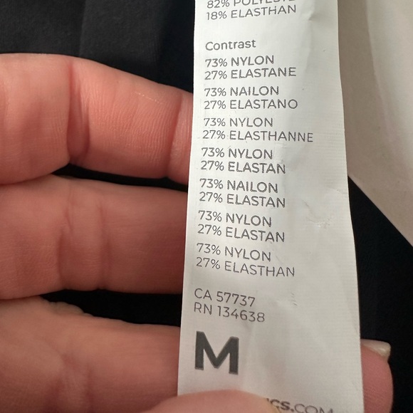 Fabletics Pure Luxe Oasis High-Wasted Black Leggings Size Medium - Picture 8 of 9